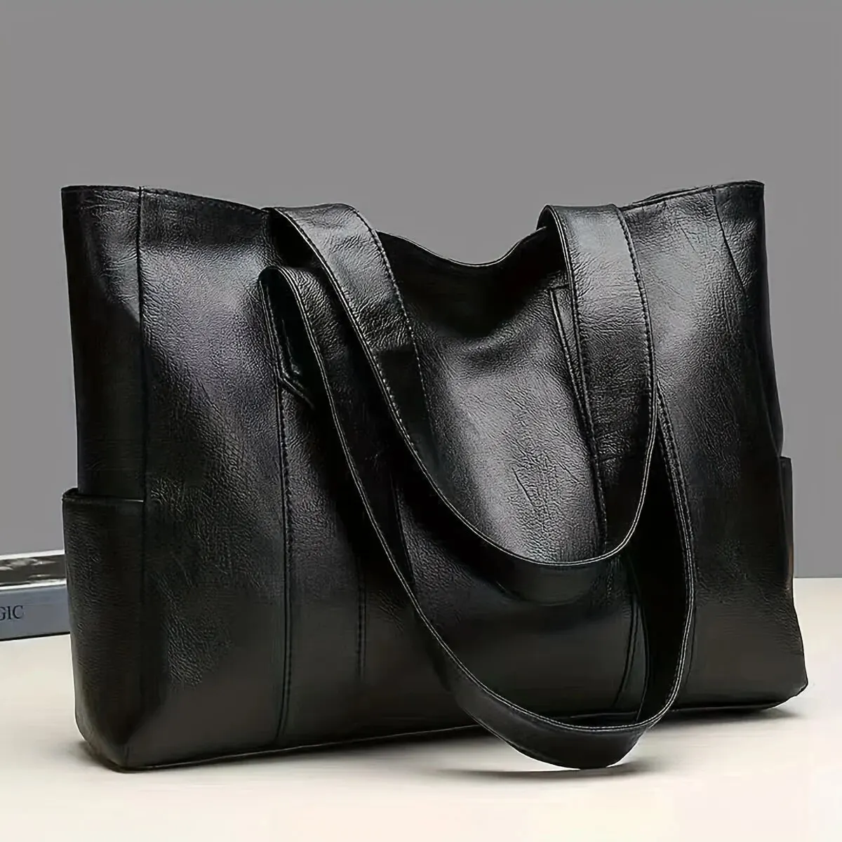 Women'S Vegan Bags - Vintage Bayan Çantası Büyük Kapasiteli El