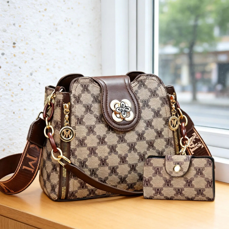 Women'S Crossbody Bags - vintage baskılı mektup desenli omuz çantası,