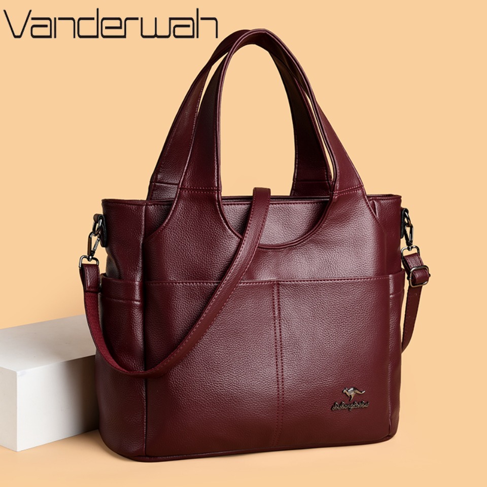 Women Bags Polene - Yumuşak Deri Tote Çanta 3 Ana
