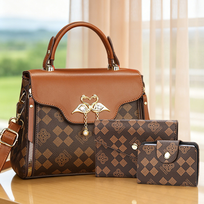 Women'S Crossbody Bags - 3 parçalı kadın çanta seti, hafif