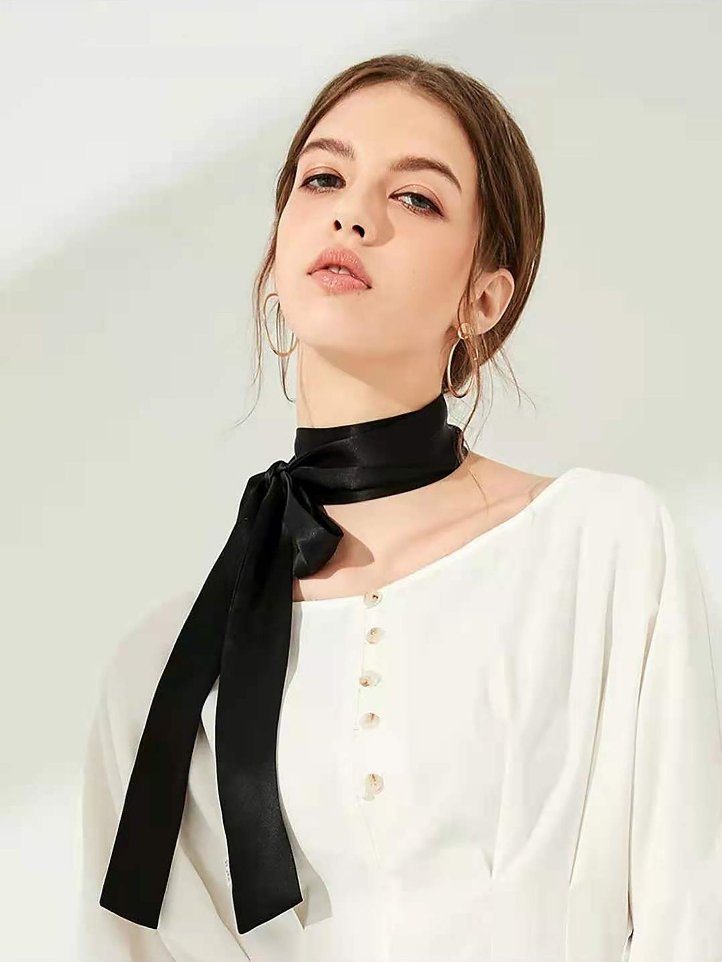 Women Bags Polene - 100% Doğal Dut Ipek Uzun Eşarp