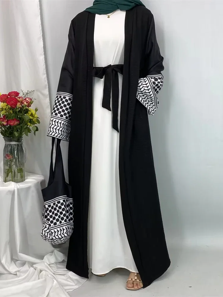 Women Bags Dubai - Müslüman Uzun Elbise Kadın Açık Abayalar