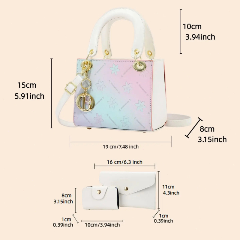 Degrade Baskılı Çapraz Askılı  - Women Bags Purses incelemesi ve fiyatı