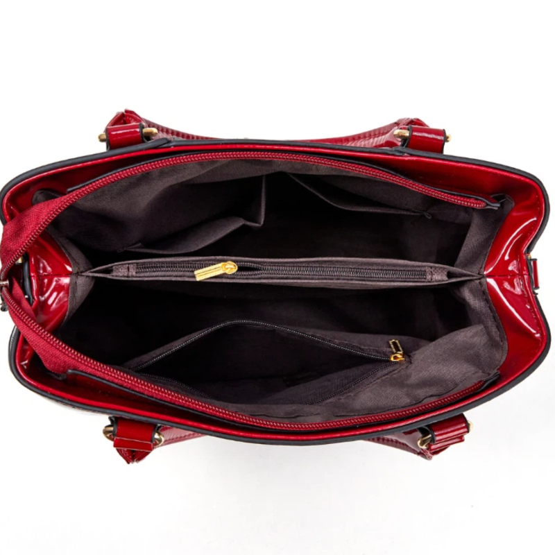 3 Parçalı Baskılı Rugan Deri,  - Women Bags Leather incelemesi ve fiyatı