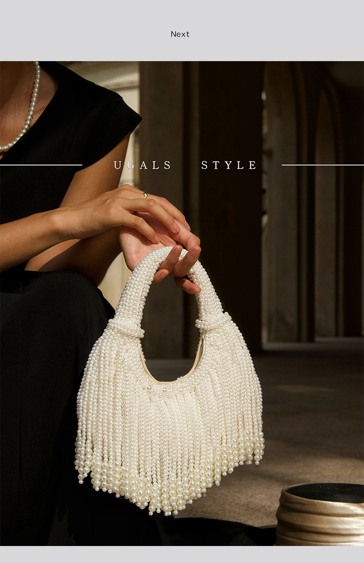 Tasarım Saplı İncili Abiye El  - Women'S Vegan Bags incelemesi ve fiyatı