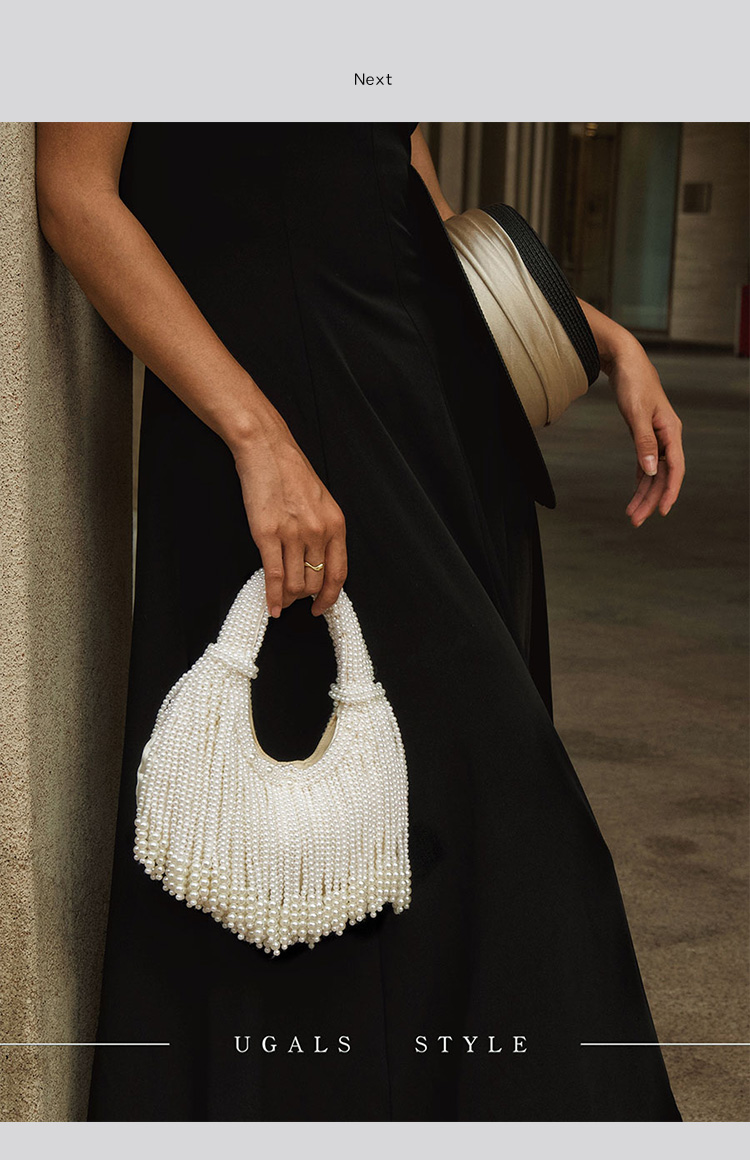 Tasarım Saplı İncili Abiye El  - Women'S Vegan Bags incelemesi ve fiyatı